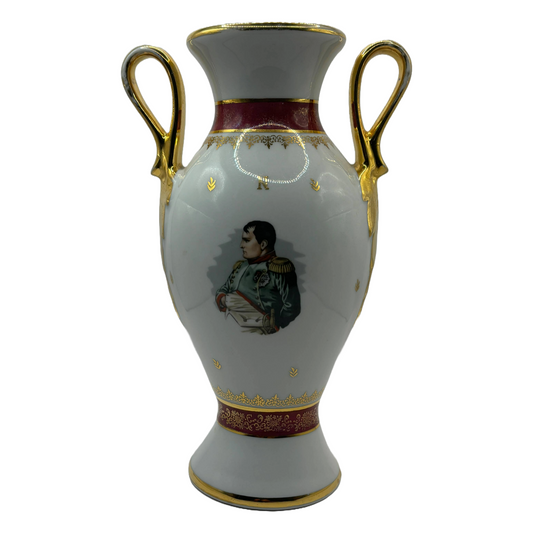 Stunning FD Chauvigny Luxe Porcelain Vase - Napoleon and Josephine - 23.5 cm Tal