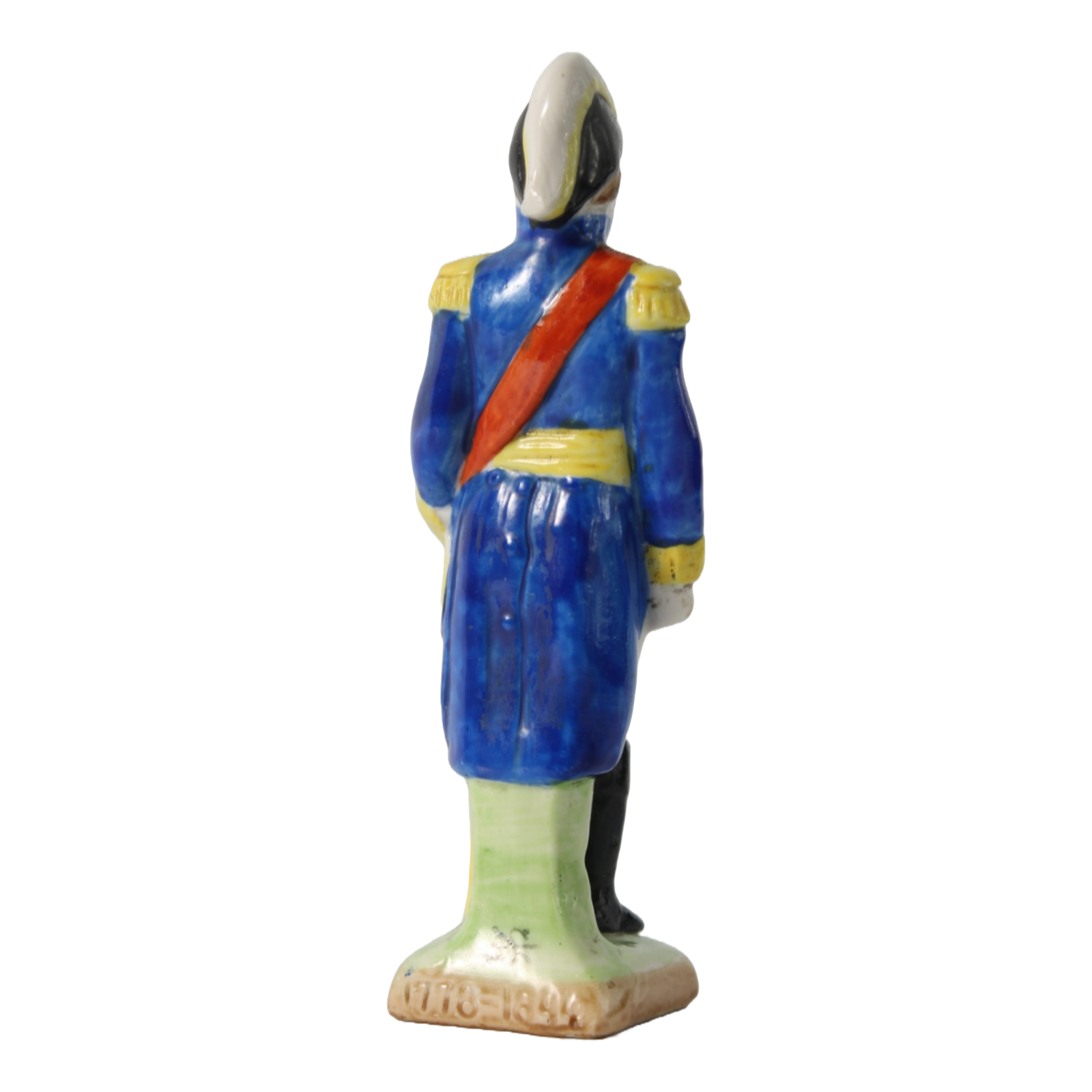 Hand-Painted Porcelain Figurine of General Bertrand, German Military Collectible