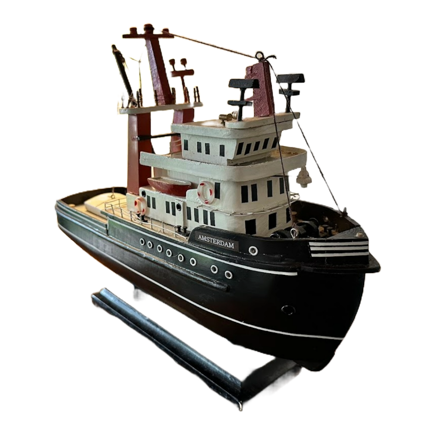 Beautiful Model of Dutch Tugboat "Amsterdam" - A Maritime Treasure!
