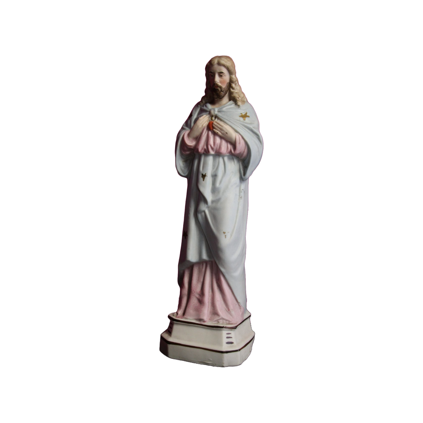 Vtg Jesus Sacred Heart Ceramic/Porcelain
