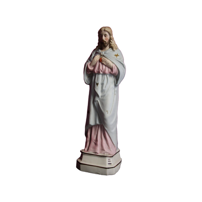 Vtg Jesus Sacred Heart Ceramic/Porcelain