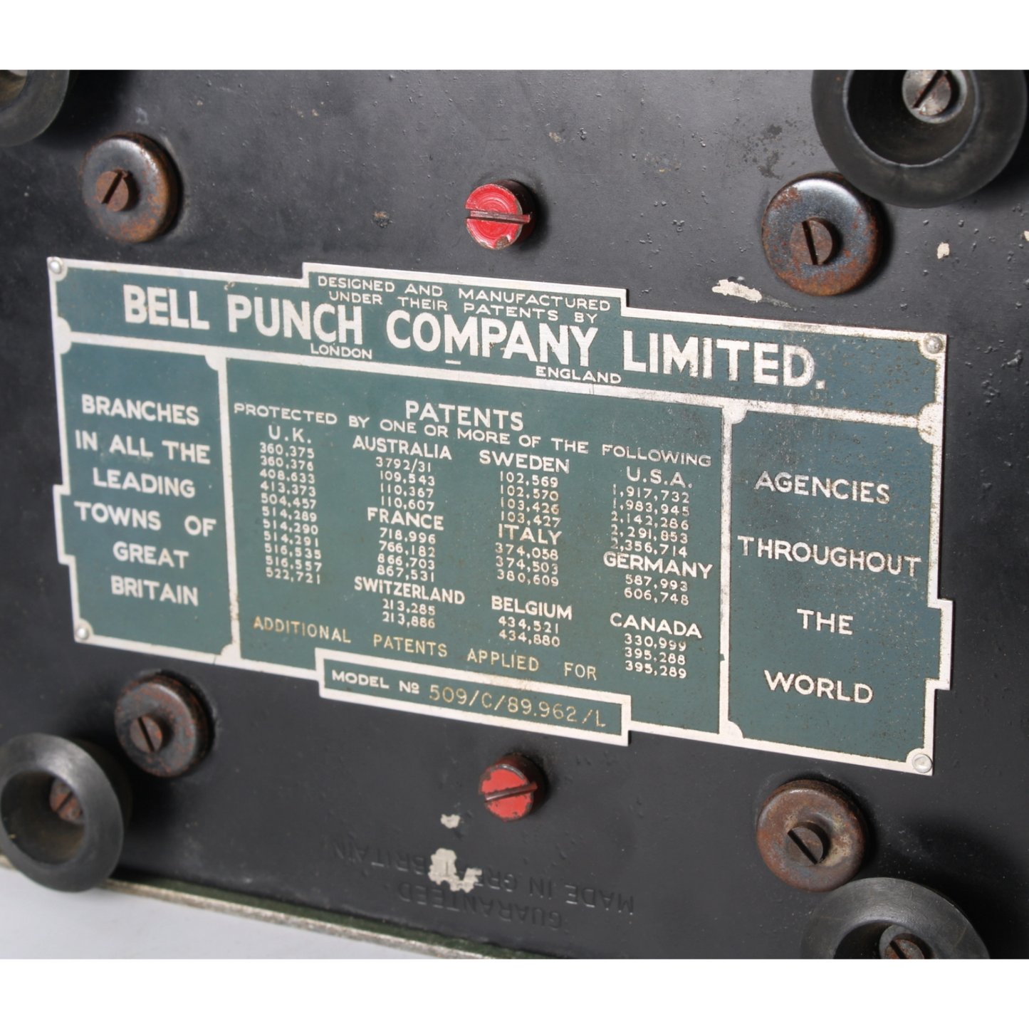 Vintage Mechanical Calculator | Bell Punch "PLUS" Rapid Adder | Model 509/C |