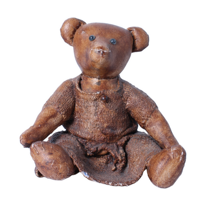 Bronze-Colored Teddy Bear - Handmade in England - Sitting 23 cm