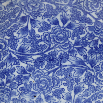 Antique Japanese Blue and White Porcelain Bowl | 19th-Century Arita Style |