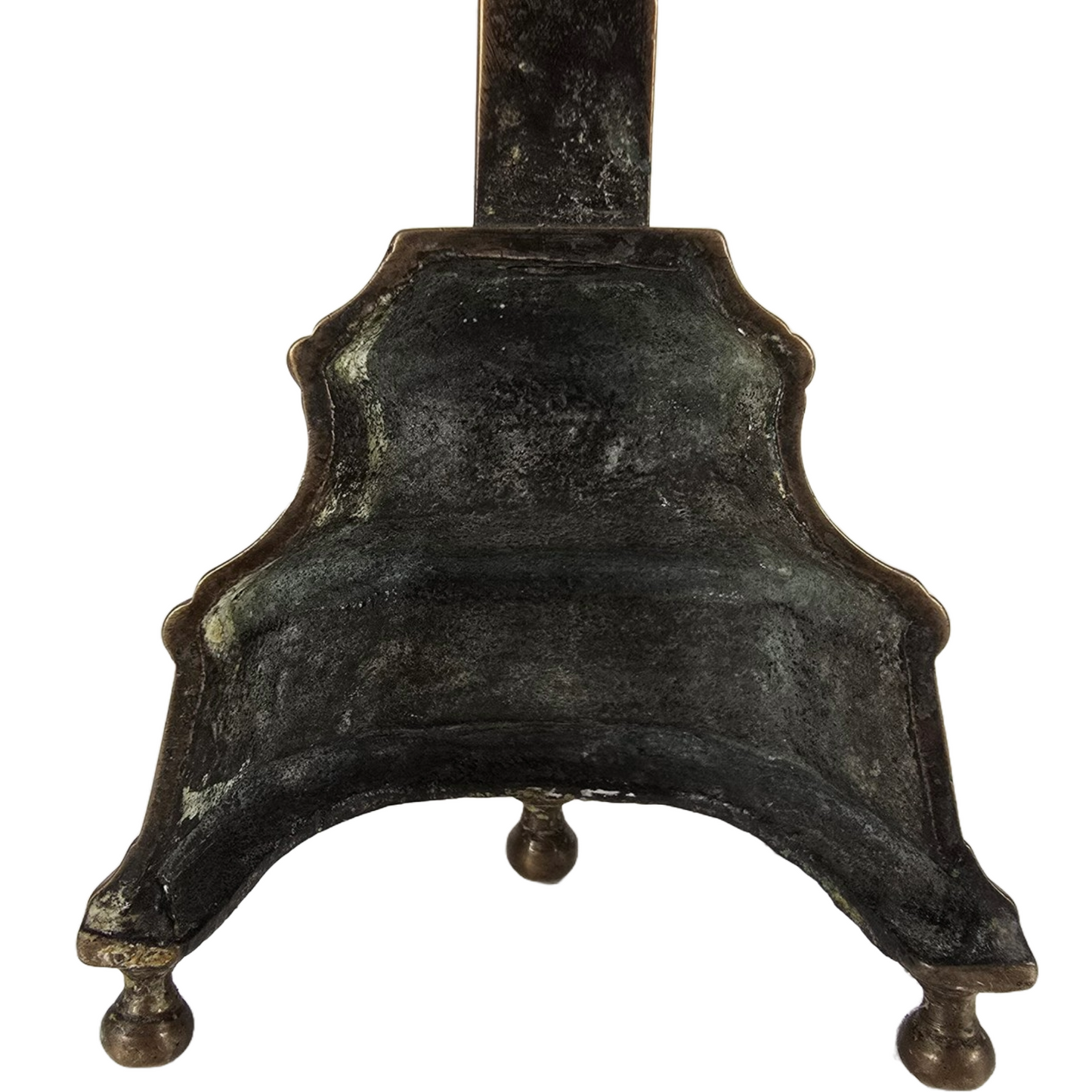 Antique French Crucifix - 19th Century | Religious Decorative Artwork | Brass |