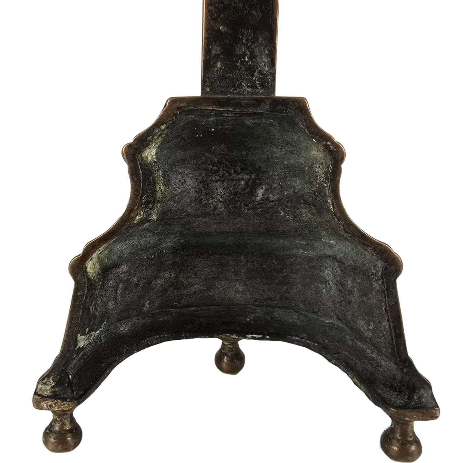 Antique French Crucifix - 19th Century | Religious Decorative Artwork | Brass |