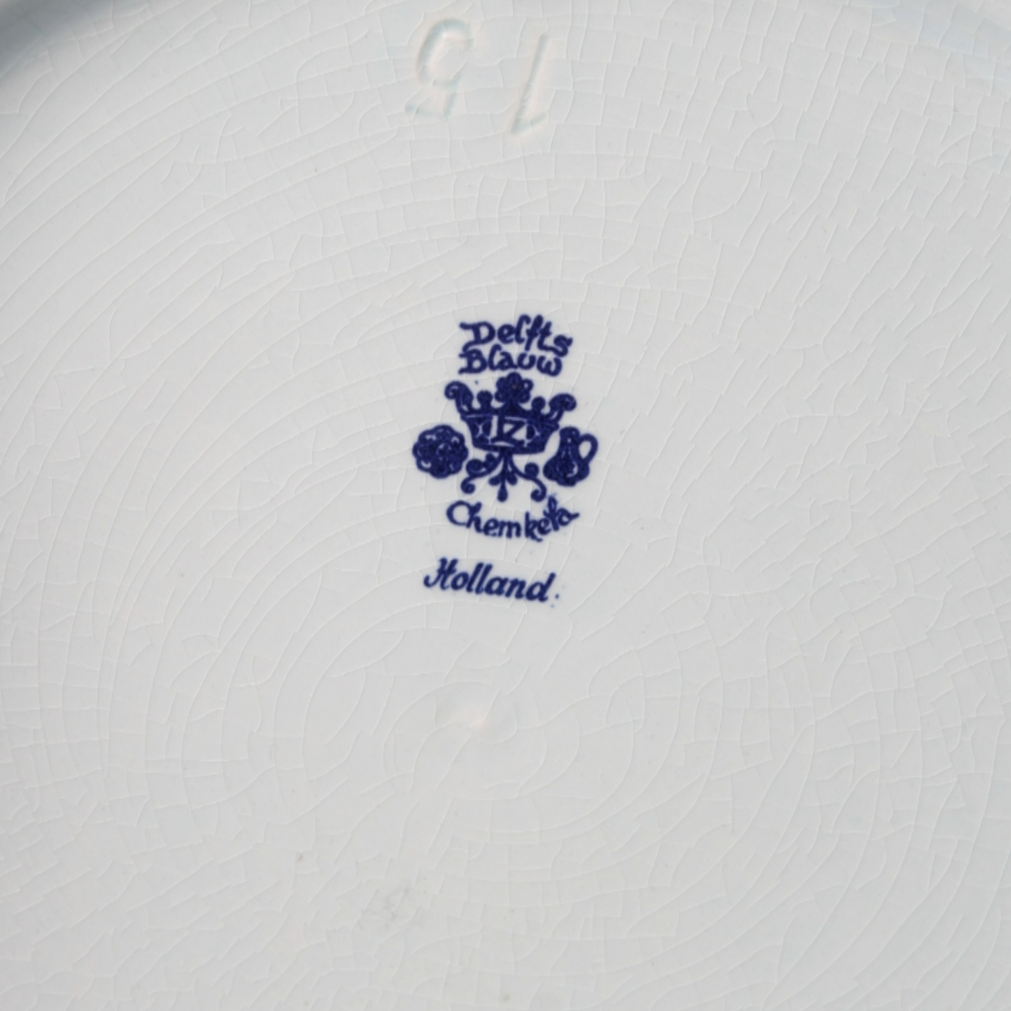 Vintage XL Delft Blue Wall Plate with Winter Landscape, Chemkefa, 1969-1980