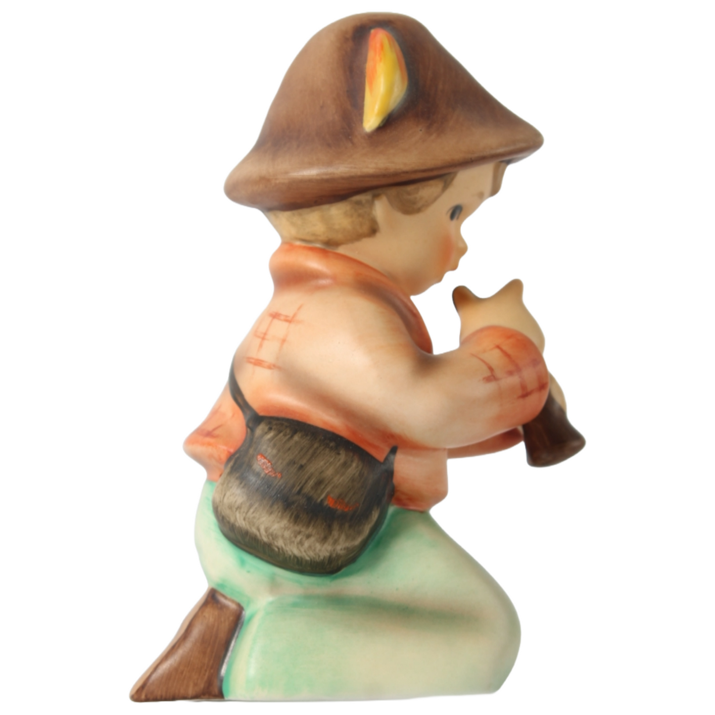 Handmade Hummel Figurine "Little Tooter" by Goebel Germany, TMK-4, 1964-1972