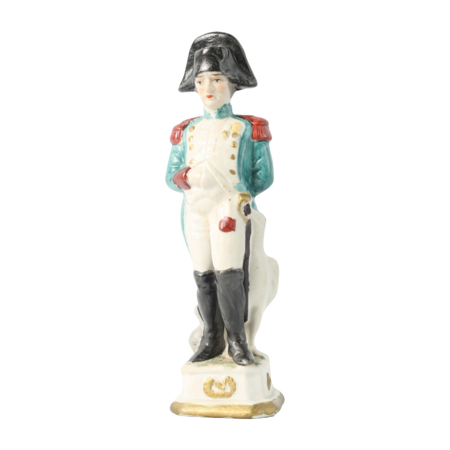 Hand-Painted Porcelain Figurine of Napoleon Bonaparte, Circa 1930-1950