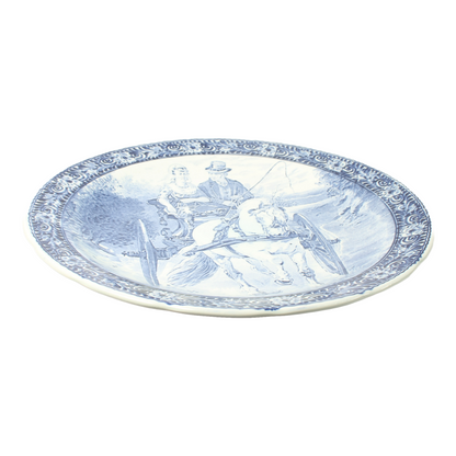 Delft Blue XL Plate, Royal Boch, with Dutch Landscape, circa 1950