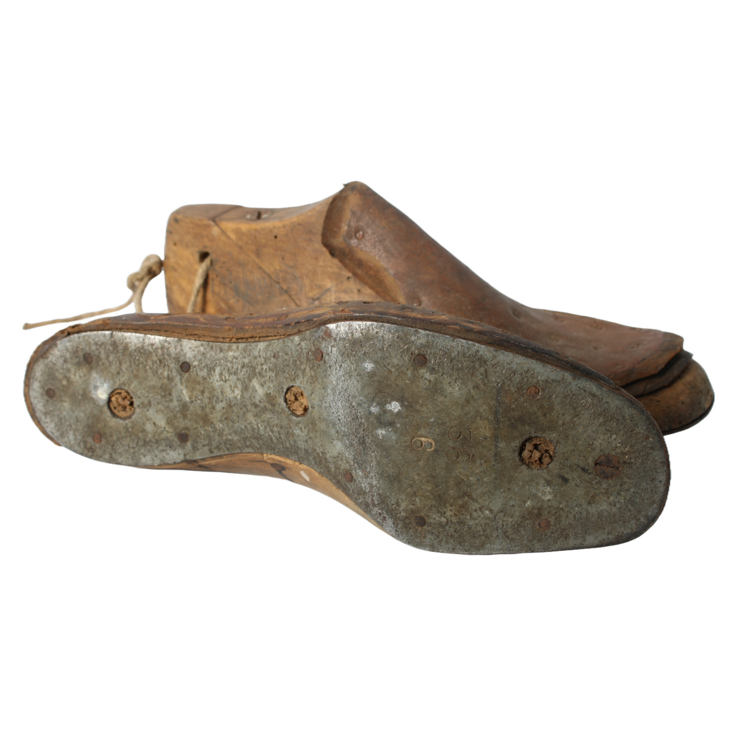 Antique Wooden Shoe Last, Handcrafted Cobbler's Tool, 24 cm, Vintage Collectible