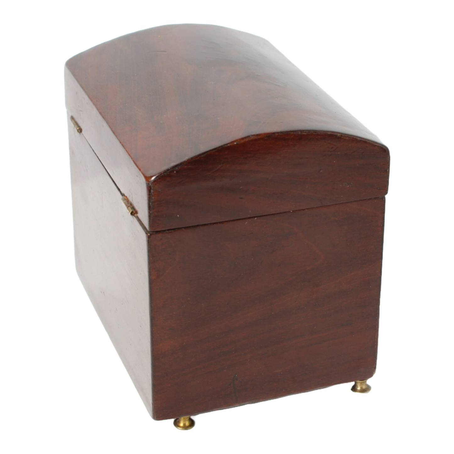 Antique Wooden Box with Curved Lid | Late 19th Century | Tea Tobacco