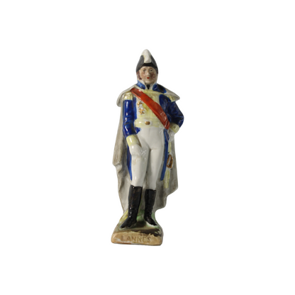 Hand-Painted Porcelain Figure of Napoleon Marshal Jean Lannes, Scheibe Alsbach,