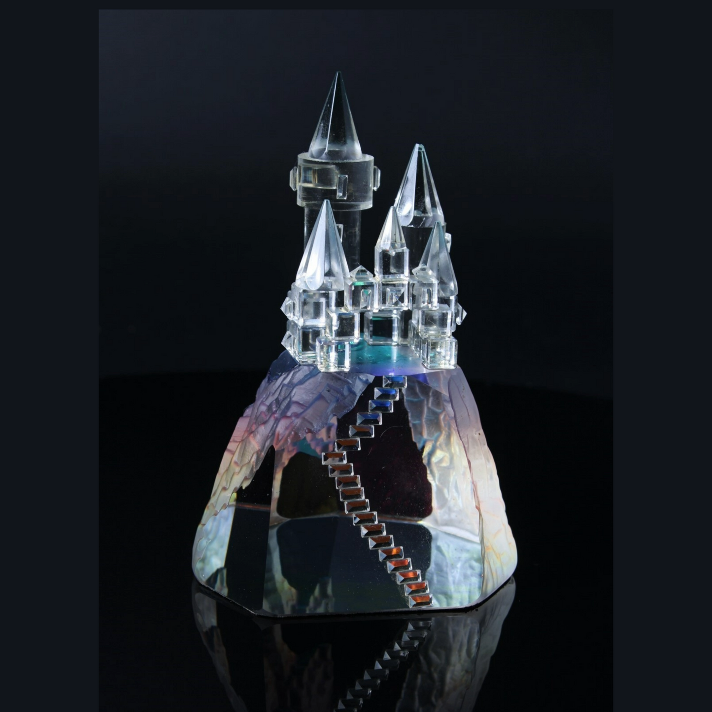 Vintage Crystal Castle by Hadrian Crystal - Timeless Collectible - Unique Glass