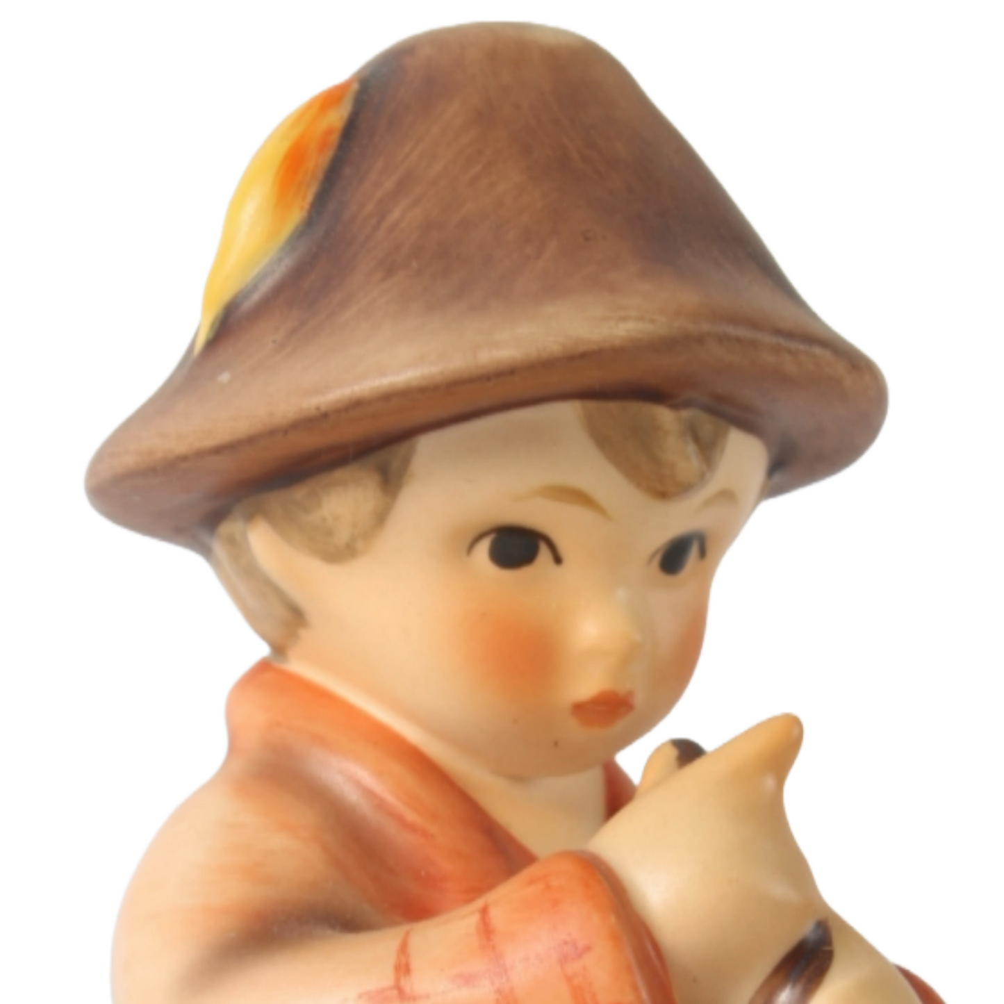 Handmade Hummel Figurine "Little Tooter" by Goebel Germany, TMK-4, 1964-1972