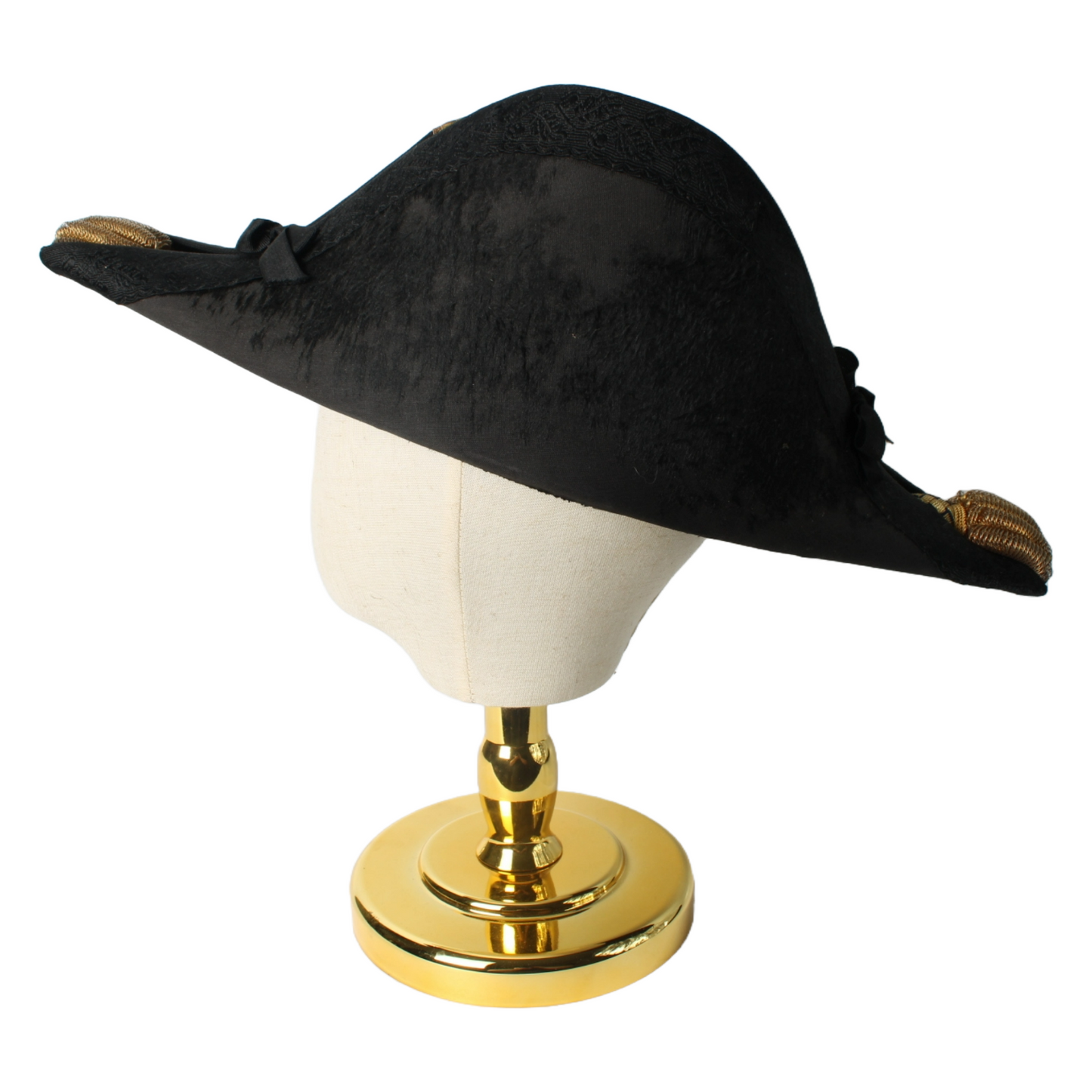 Antique Bicorne Hat and Epaulettes – US Navy Late 19th Century – Museum-Quality