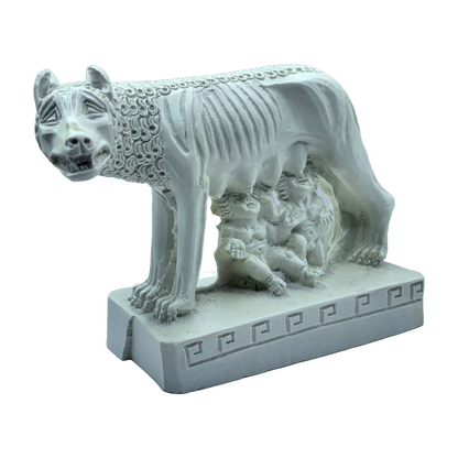 Beautiful Reproduction of the She-Wolf with Remus and Romulus - Vintage Home Dec