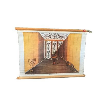 Antique Dutch School Chart “The Tabernacle from Within”