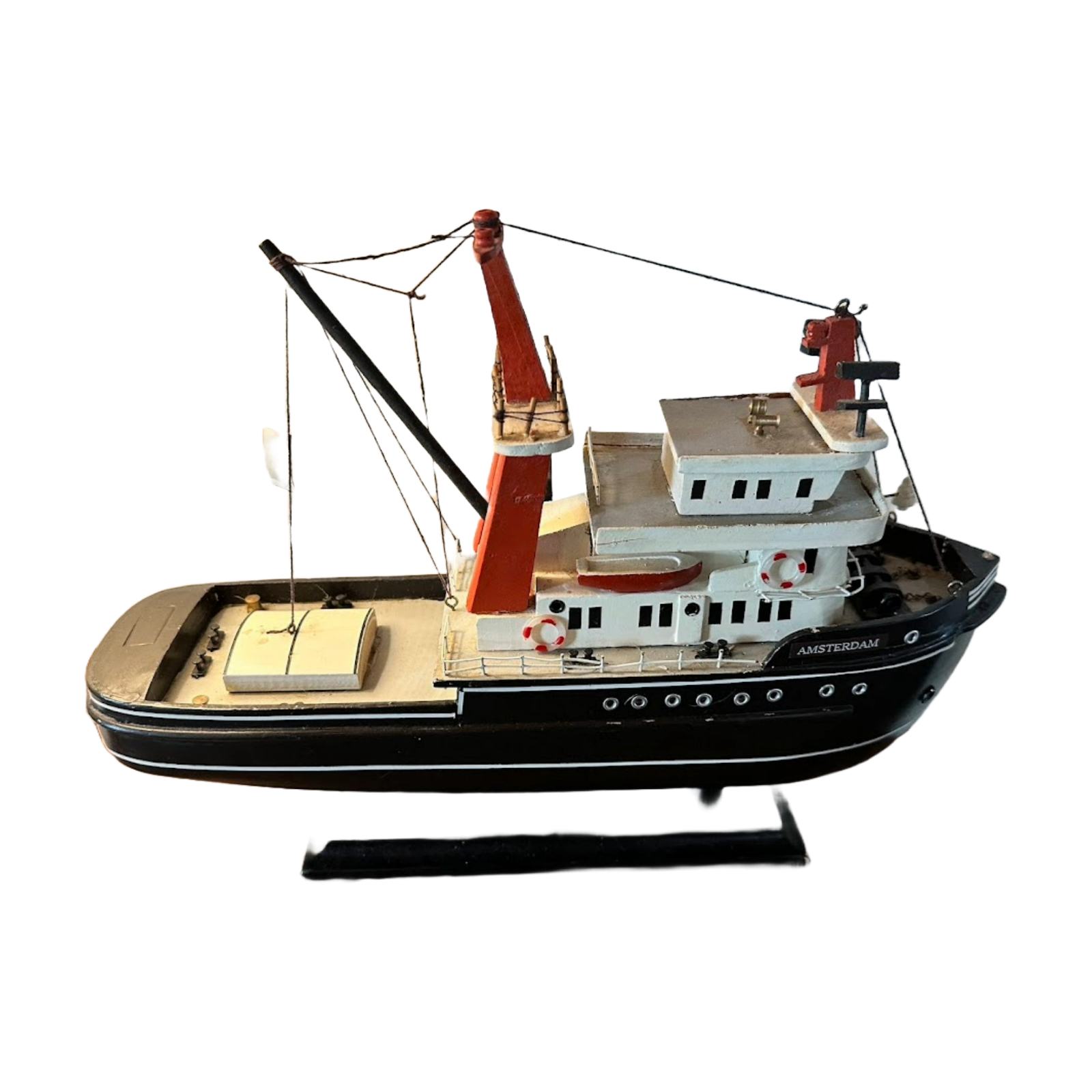 Beautiful Model of Dutch Tugboat "Amsterdam" - A Maritime Treasure!