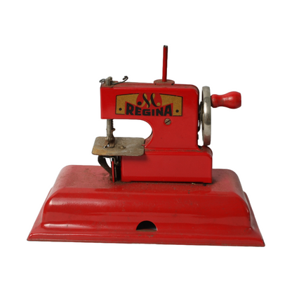 Vintage Regina Child's Sewing Machine with Original Box - Rare Collectible Item