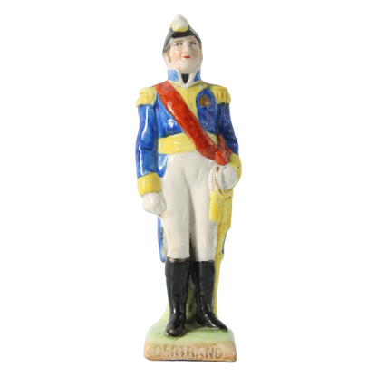 Hand-Painted Porcelain Figurine of General Bertrand, German Military Collectible