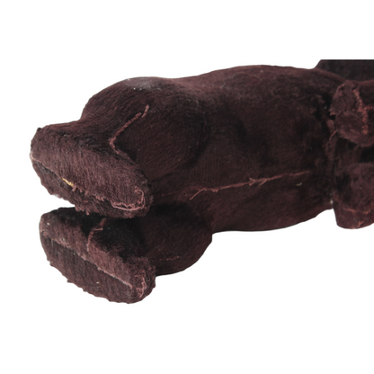 Mechanical Wind-Up Bear with Bottle c. 1930–1960 | Dark Brown Plush Toy Bear