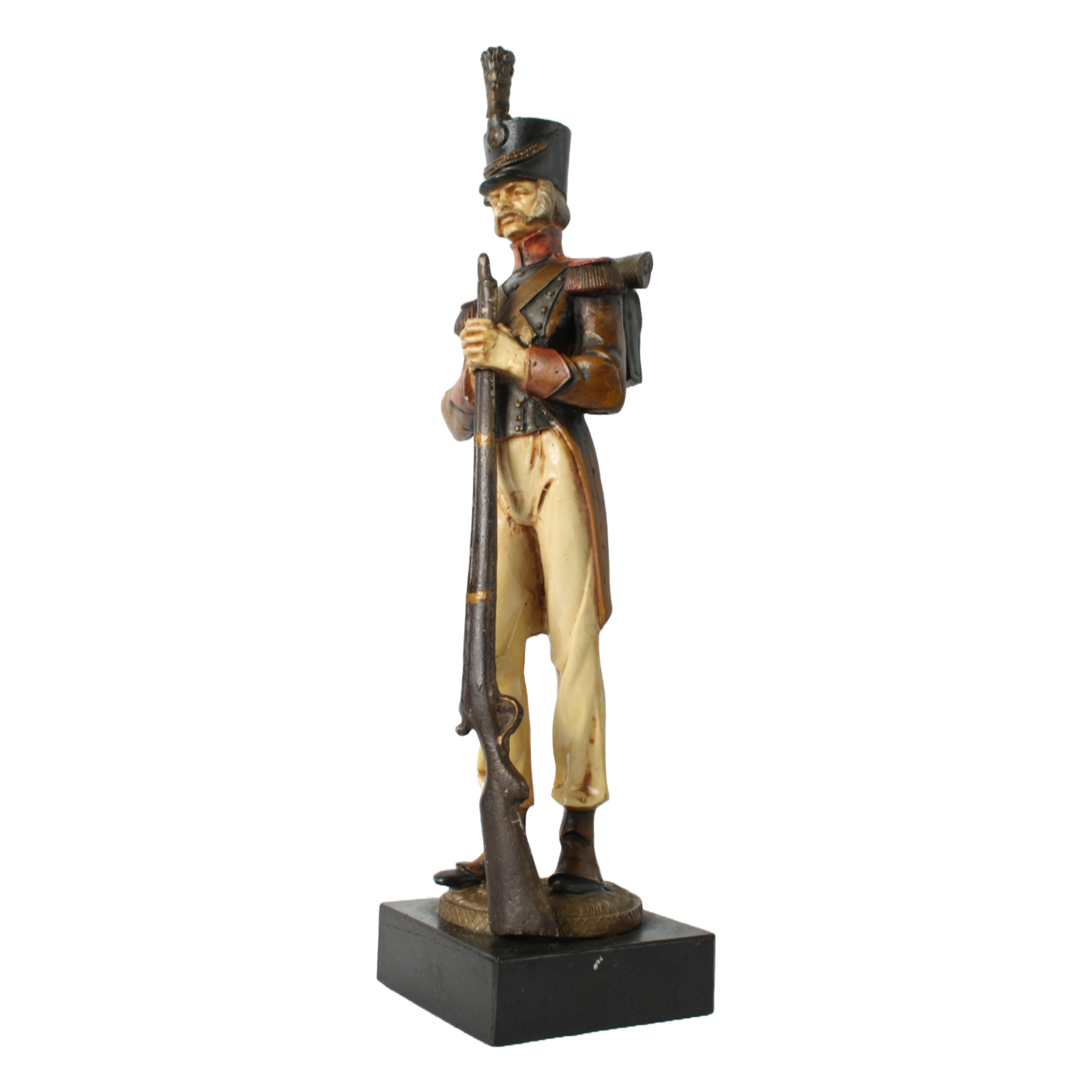 Hand-Painted Soldier Figurine by S. Pazopoulou, Greek Maker
