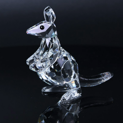 Swarovski Crystal Mother Kangaroo with Baby Joey
