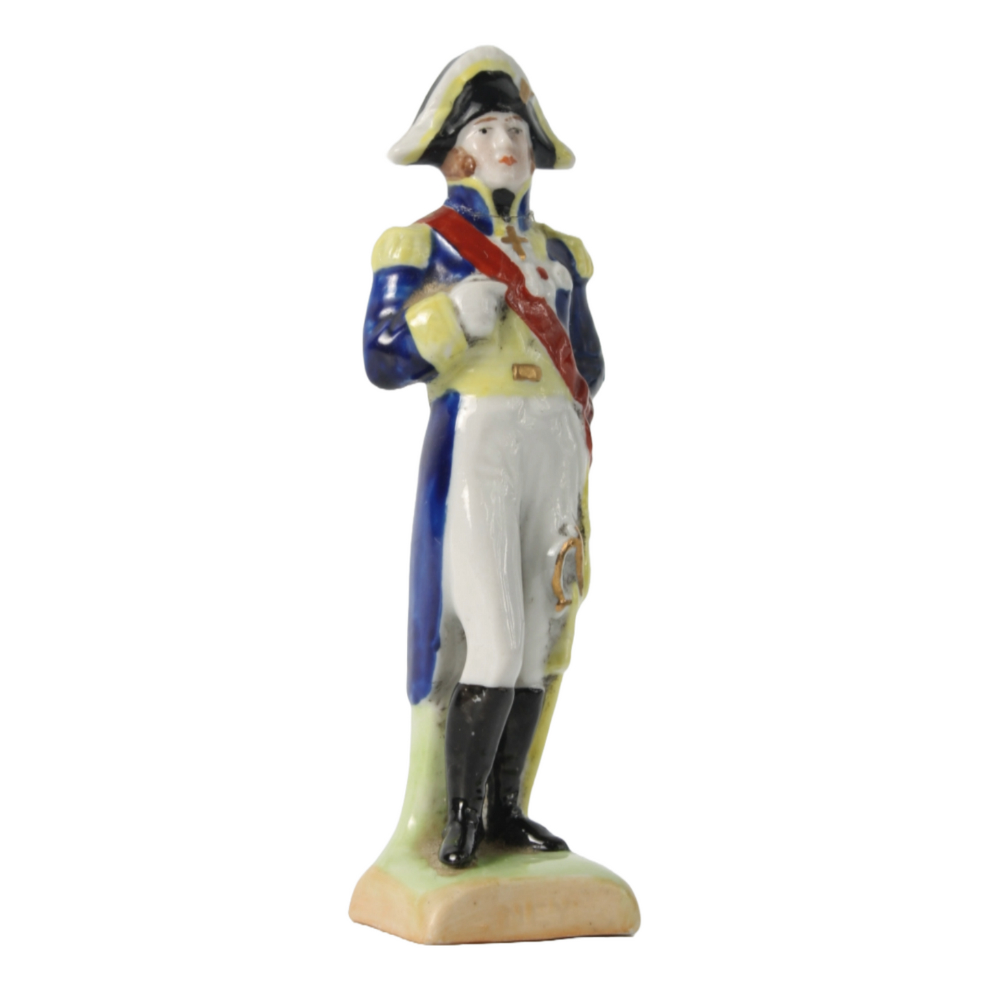 Hand-Painted Porcelain Figurine of Marshal Michel Ney by Kister Scheibe Alsbach,