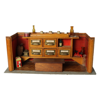 Antique Miniature Grocery Store ca. 1900–1920 | Complete with Counter,