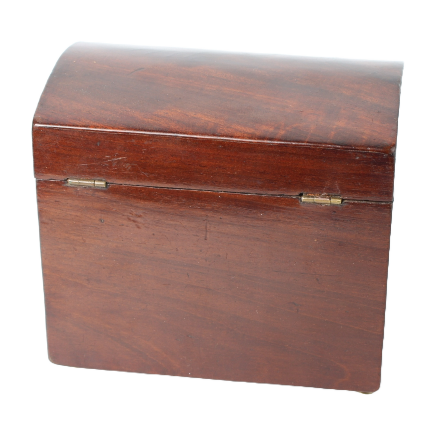 Antique Wooden Box with Curved Lid | Late 19th Century | Tea Tobacco