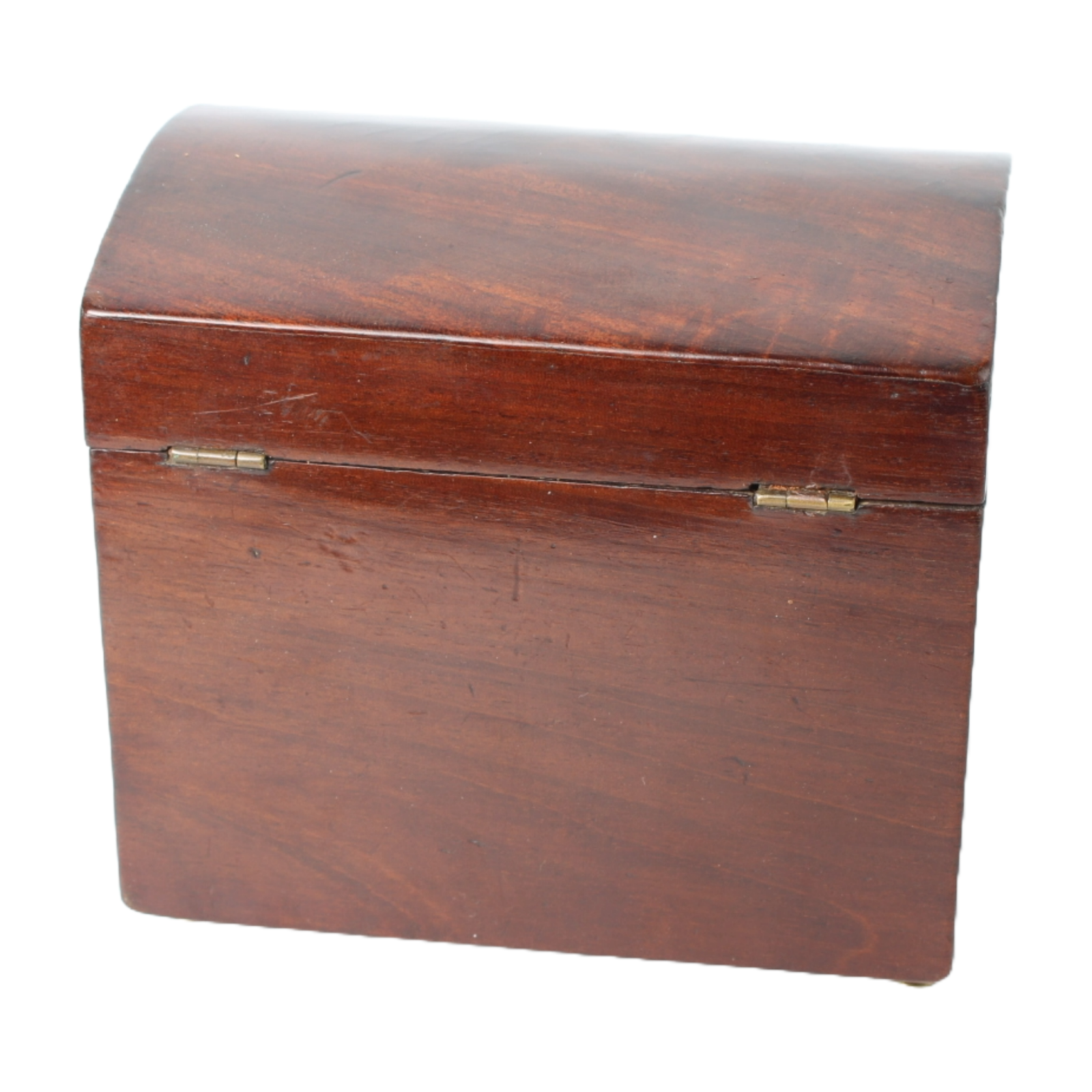 Antique Wooden Box with Curved Lid | Late 19th Century | Tea Tobacco
