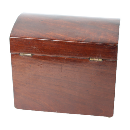 Antique Wooden Box with Curved Lid | Late 19th Century | Tea Tobacco