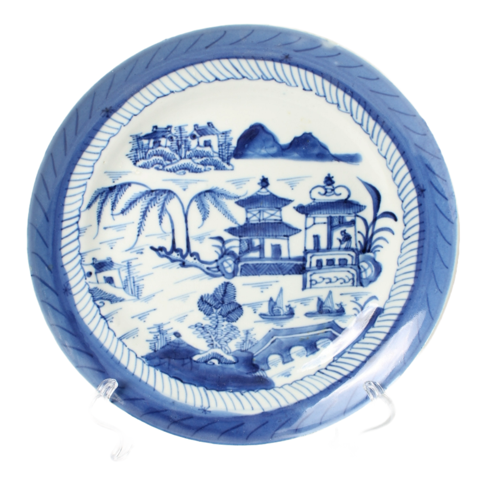 Antique Chinese Porcelain Plate - 18th Century Qing Dynasty