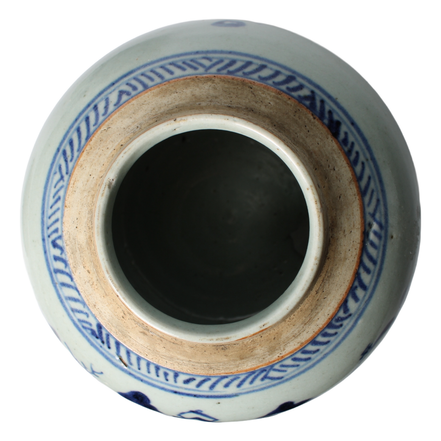 Chinese Porcelain Moon Vase (Bianhu) with Dragon Decoration – 20th Century