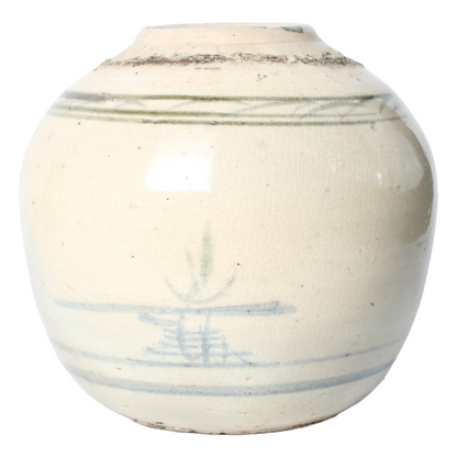 Groep van 4 Chinese Blauw-Witte Gemberpotten – ca. 18e–19e eeuw