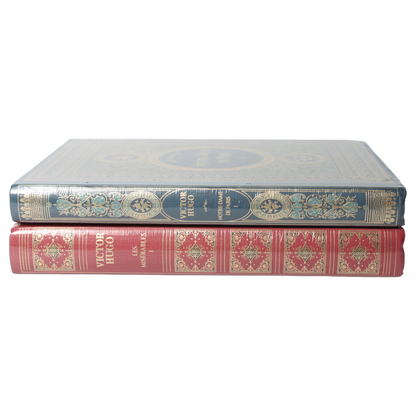 Two Victor Hugo Volumes from the Prestigious Collection Hetzel – Notre-Dame de Paris (Vol. I) & Les Misérables (Vol. I), circa 1870–1890
