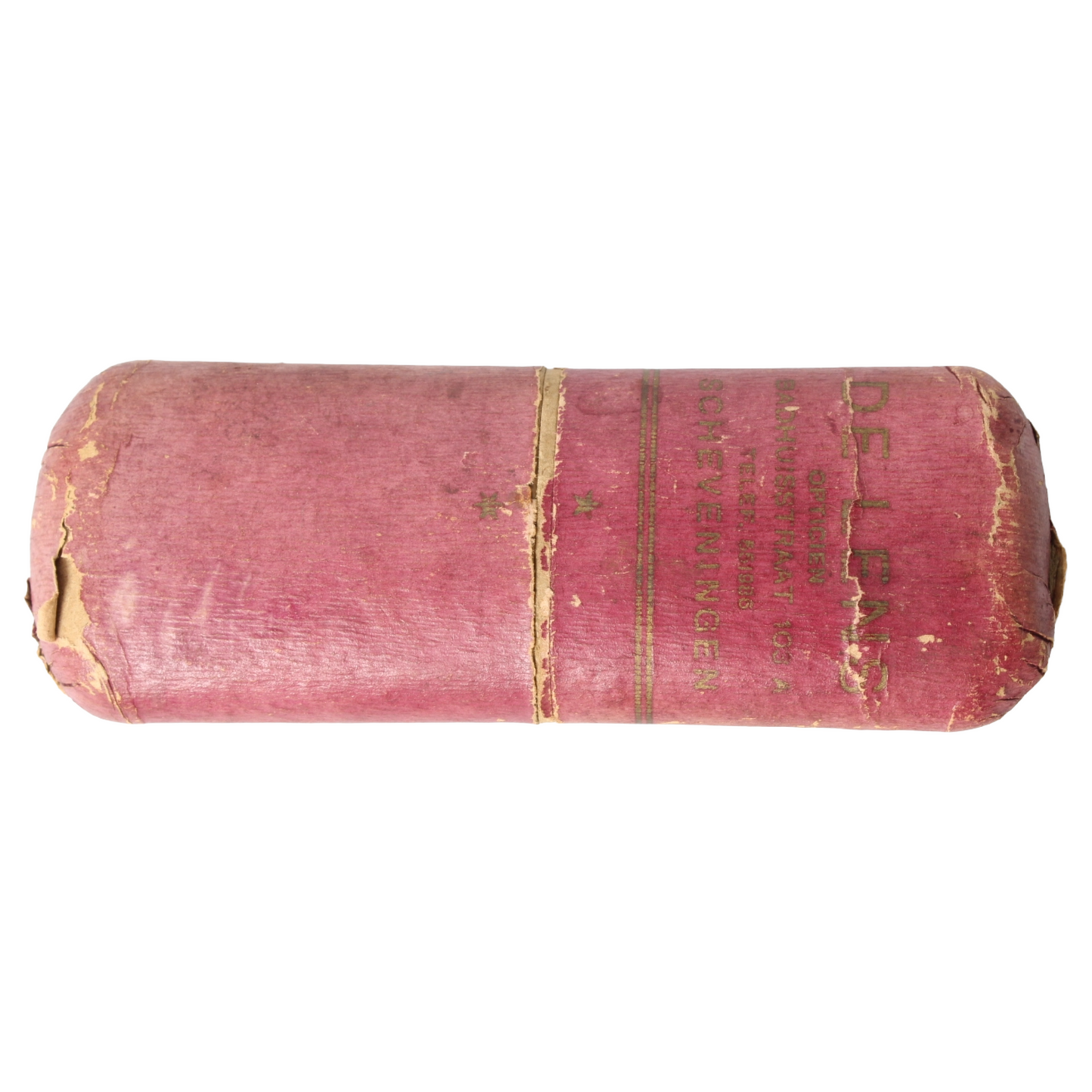 Antique Oval Eyeglasses with Original Case – De Lens, Scheveningen (ca. 1880–1910)