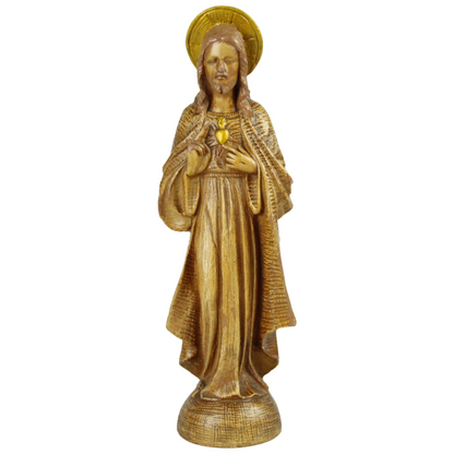 Sacred Heart of Jesus Statue – Mid 20th Century Religious Figure (c. 1950–1980)