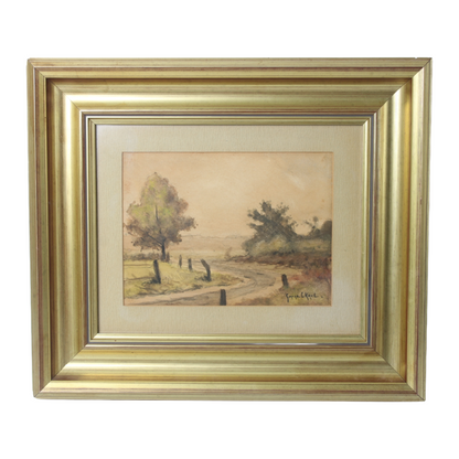 Landscape with Road and Trees – Attributed to Gerard Krol, circa 1880–1910
