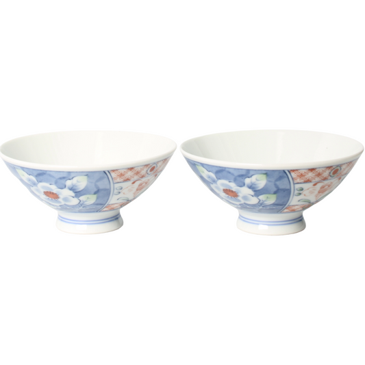 Paar Japanse Imari-porseleinen kommen – Arita, 19e eeuw