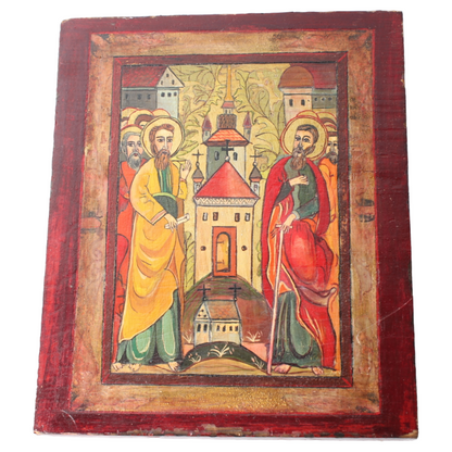 Religious Panel with Two Saints – Carlo Vitale, 1994