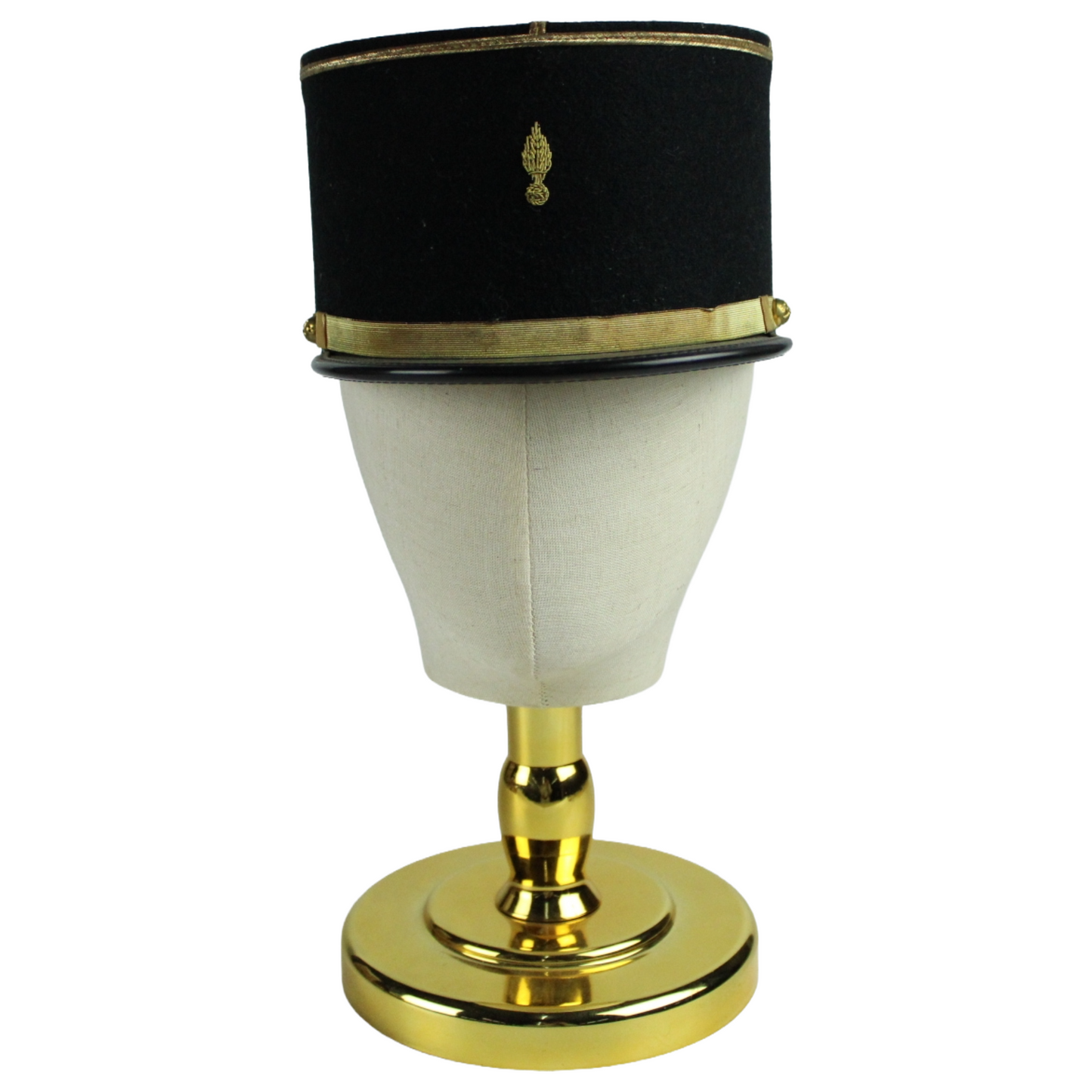 Vintage French Military Kepi – Ceremonial Cap with Grenade Insignia (ca. 1950–1980)