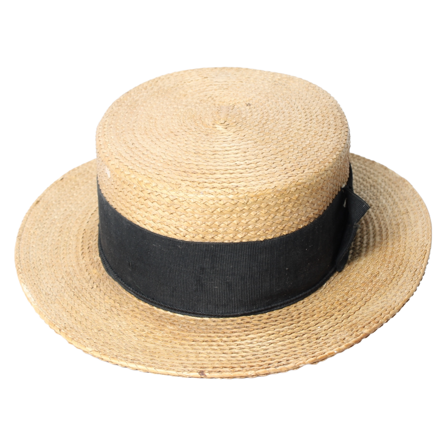 Antique French Canotier Straw Boater Hat – Maison Masson, ca. 1895–1915