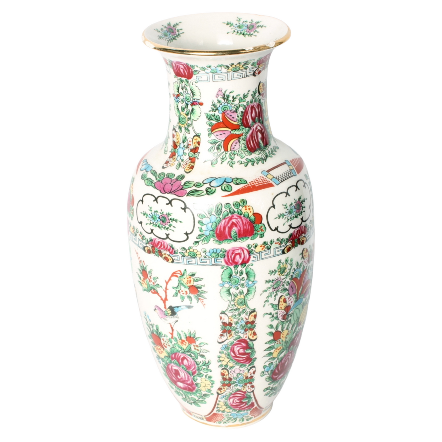 Mid-20th Century Chinese Porcelain Vase in Famille Rose Style (c. 1960–1980)