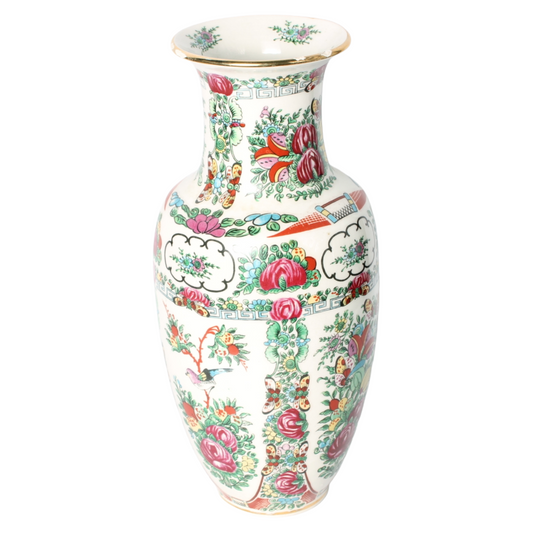 Mid-20th Century Chinese Porcelain Vase in Famille Rose Style (c. 1960–1980)