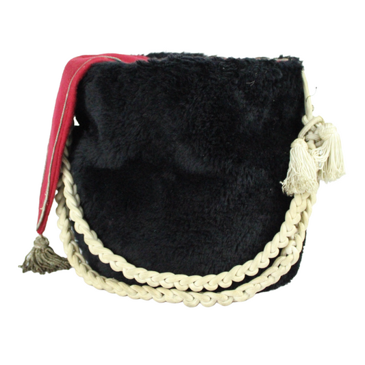 Antique Military Fur Busby / Hussar Parade Cap (c. 1880–1920)