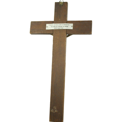 Antique First Communion Crucifix – Cologne, St. Ursula Basilica (Dated 1938)