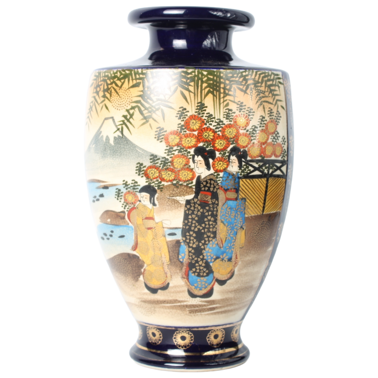 Japanse Keramische Vaas – Meiji-periode (ca. 1880–1910)