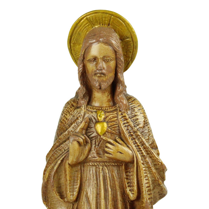 Sacred Heart of Jesus Statue – Mid 20th Century Religious Figure (c. 1950–1980)